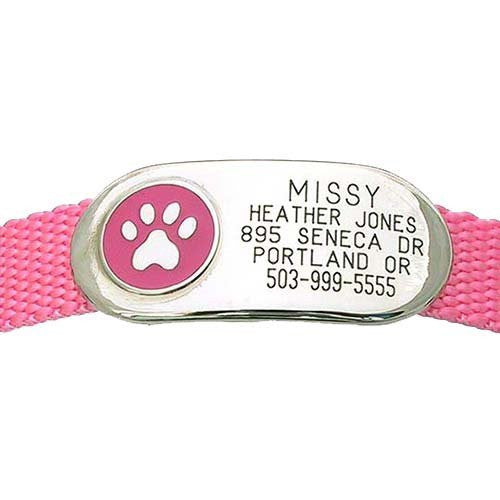 Jewelry Collar Tag - Paw, - Lucky Pet